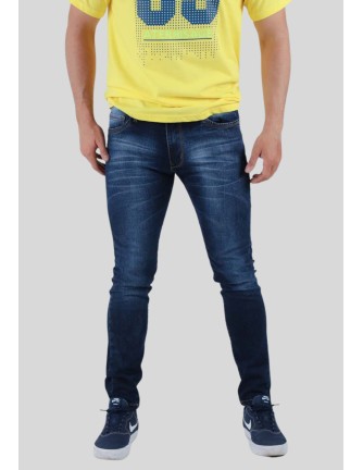 Pantalon hombre Super skinny azul stone