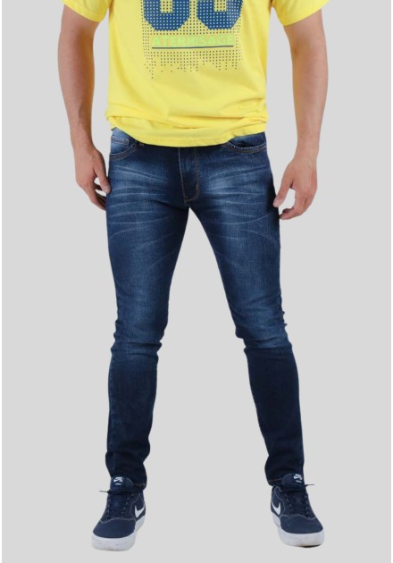 Pantalon hombre Super skinny azul stone