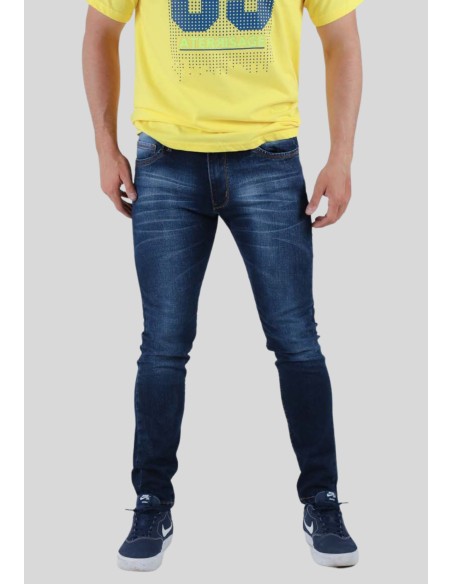 Pantalon hombre Super skinny azul stone
