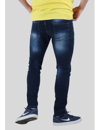 Pantalon hombre Super skinny azul stone 2