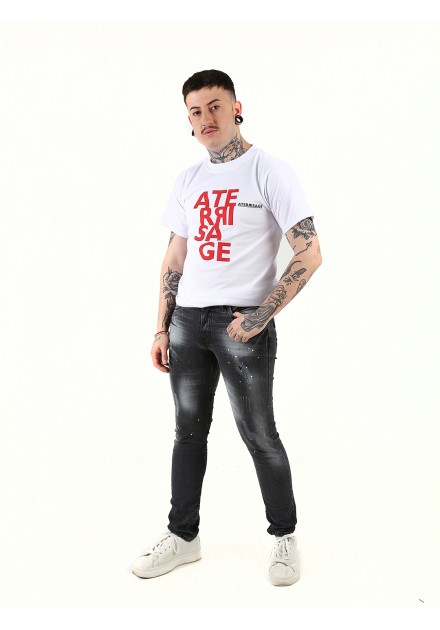 Josie jeans negro y pintura.