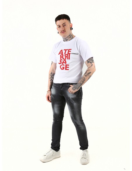 Josie jeans negro y pintura.