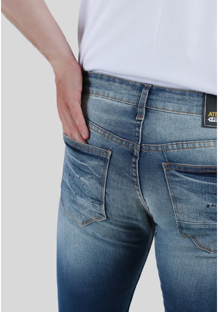  corte skinny cinco bolsillolavado stone