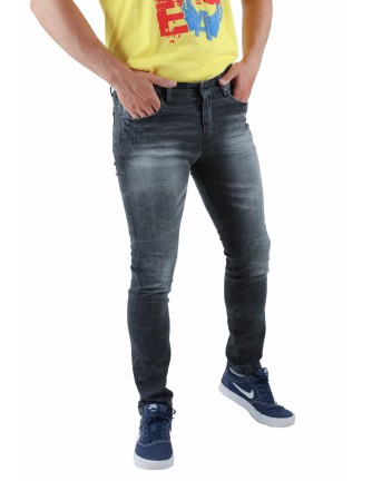 Pantalon hombre skinny jeans gris 2