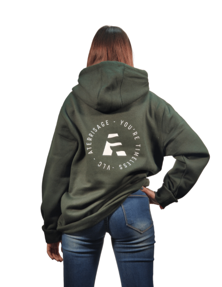sudadera unisex serigrafia espalda time
