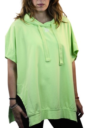 SUDADERA CAPUCHA MANGA CORTA ANCHA