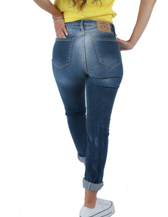 Pantalon mujer pitillo lav. stone rotos 2