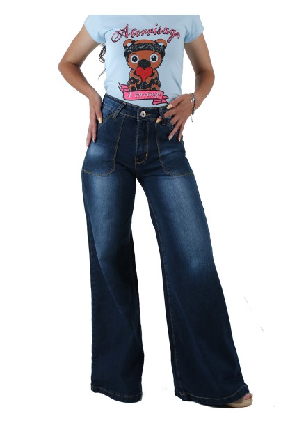 Pantalon mujer ancho bolsillos