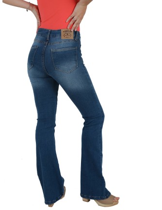 Pantalon mujer campana bolsillo plastron 2