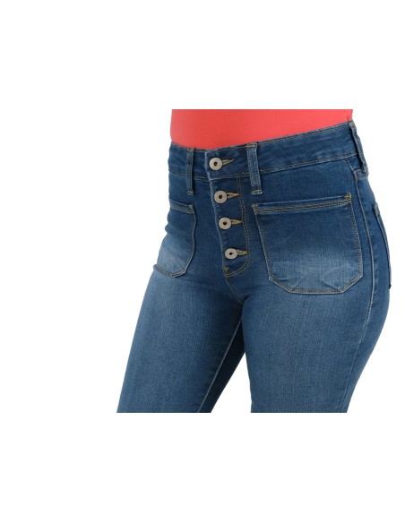  corte campana con bolsillos plastron