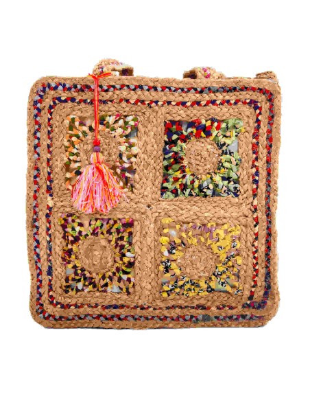 Bolso cuadrado Yute.