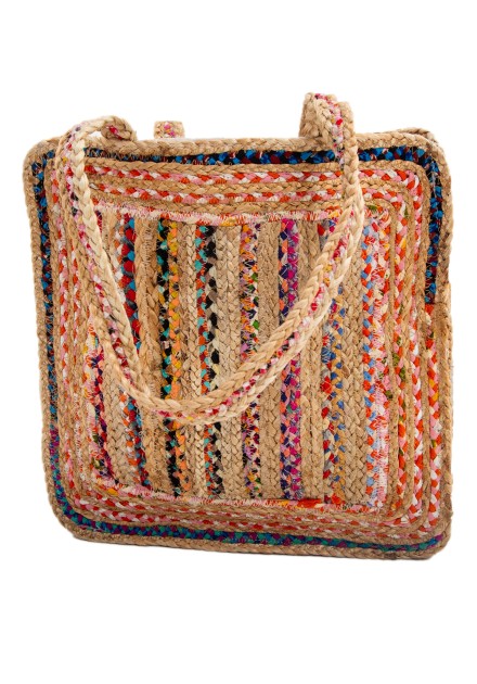 Bolso cuadrado Yute.