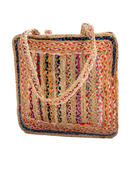 Bolso cuadrado Yute.