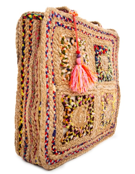 Bolso cuadrado Yute.