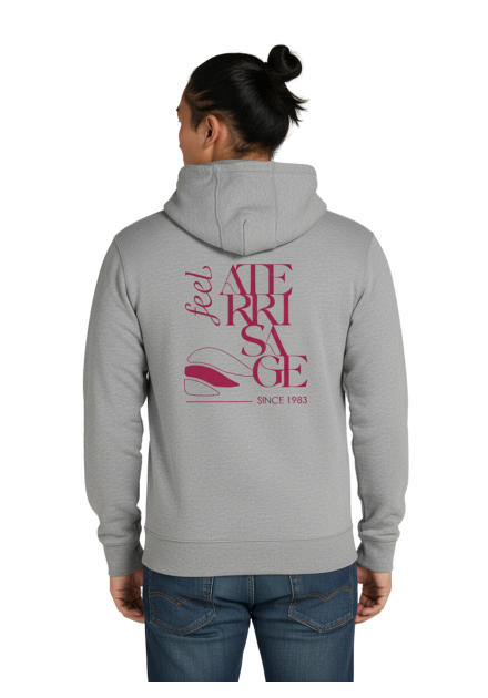 Sudadera cremallera seri espalda